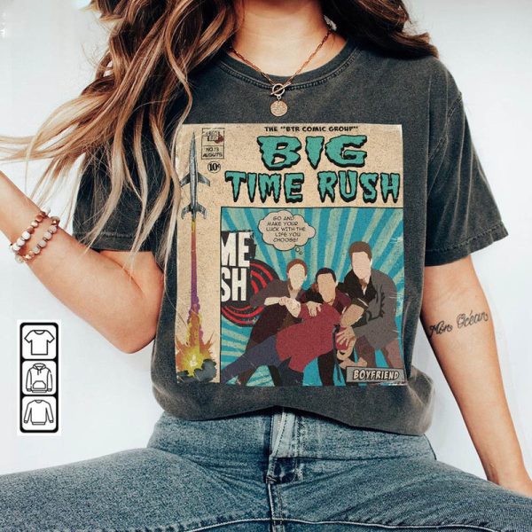 Vintage Big Time Rush Comic Shirt, RETRO 90s Big Time Rush Cant Get Enough Shirt, Big Time Rush Shirt, Forever Tour Shirt, BTR