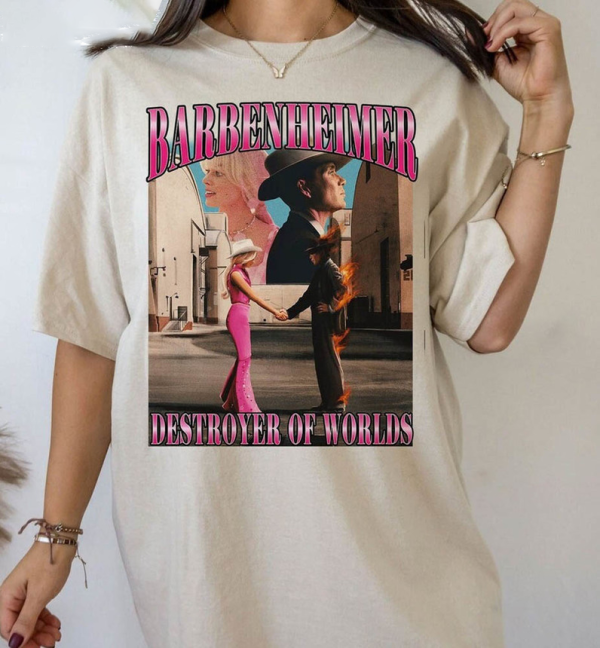 Barbie Oppenheimer Sweatshirt, Barbieheimer Active Sweatshirt, Funny Movie Tee, Barbie Shirt, Oppenheimer Movie 2023 Shirt,