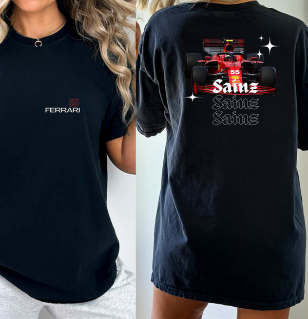 Carlos Sainz Formula One Sweatshirt, F1 Two Sides T Shirt, Carlos Sainz Shirt, Carlos Sainz F1 Shirts, F1 2023 Shirt, F1 Merch Shirt