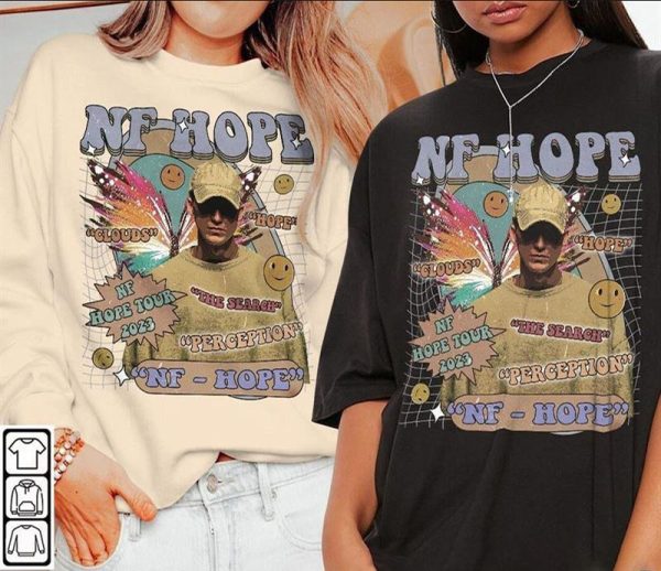 NF Hope Tour 2023 Shirt, Rapper NF Fan Shirt, NF 2023 Concert Shirt For Fan