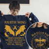 Basgiath War College Shirt, Fourth Wing Dragon Rider Short Sleeve Sweater