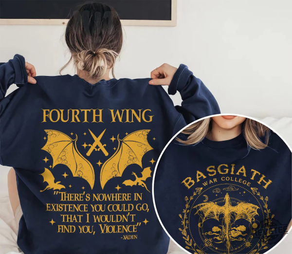 Basgiath War College Shirt, Fourth Wing Shirt, Dragon Rider Violet Sorrengail Xaden Riorson Fantasy Bookish, The Empyrean