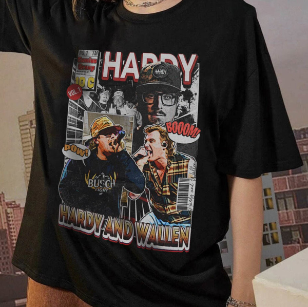 Vintage Hardy And Wallen Shirt, Hardy 2024 Country Music Fest, Wallen Shirt, Hardy Shirt, Sweatshirt, Hoodie, Unisex Oversize