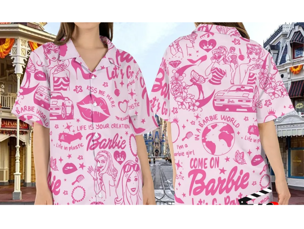 Come On Barbie Let’S Go Party Hawaiian Shirt, Barbie Shirt, Barbie Doll Shirt, Barbie Girls, Party Girls Shirt, Birthday Party Shirt