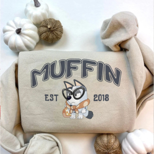 Muffin Cupcake Heeler Shirt, Bluey and Bingo Sweatshirt, Y2k Trending Sweatshirt, Crewneck Sweater, Bluey Shirt