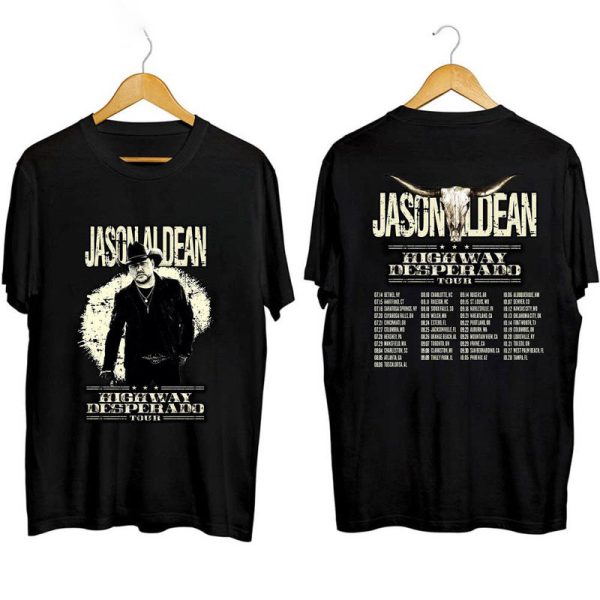 Jason Aldean Jason Aldean Highway Desperado Tour Shirt, Trendy Sweatshirt Unisex T-shirt