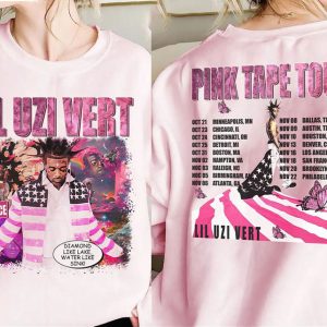 Lil Uzi Vert Comic Vintage Shirt, The Face Pink Tape Crewneck Unisex T-shirt