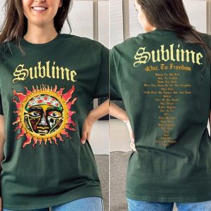 SUBLIME 40 Oz. To Freedom Tour T-Shirt, Sublime Band Shirt, Sublime Tour Shirt, Sublime Sweatshirt, 90s Rock Tour Shirt, Music Tour Shirt