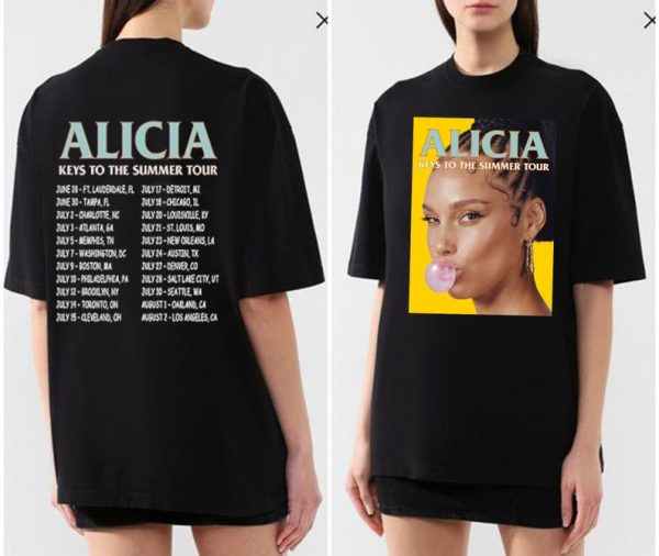 Alicia Keys Music Shirt World Tour 2023 T-Shirt, Alicia Keys Summer Tour 2023 Shirt, Alicia Keys Fan , Alicia Keys Shirt