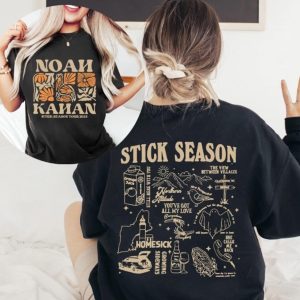 Noah Kahan Shirt, Noah Kahan Stick Season Tour 2023 Shirt, Stick Season Album shirt, Folk Pop Music, Noah Kahan Merch, Album Tracklist