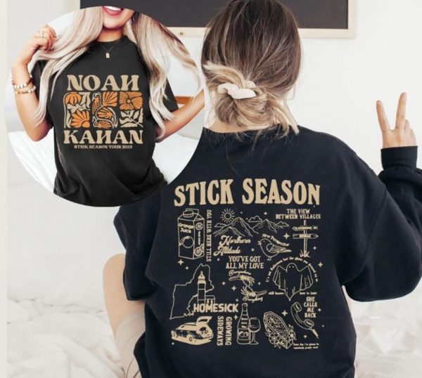 Noah Kahan Shirt, Noah Kahan Stick Season Tour 2023 Shirt, Stick Season Album shirt, Folk Pop Music, Noah Kahan Merch, Album Tracklist