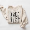 Cute Horror Movie Characters Sweatshirt | Halloween Killers Shirt Retro 90s | Horror Movies Tshirt Halloween | Horror Spooky Vibes Hoodie