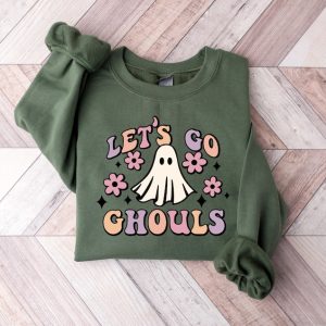 Lets Go Ghouls Sweatshirt | Retro Halloween Sweater | Funny Ghost Halloween Sweatshirt | Halloween Costume