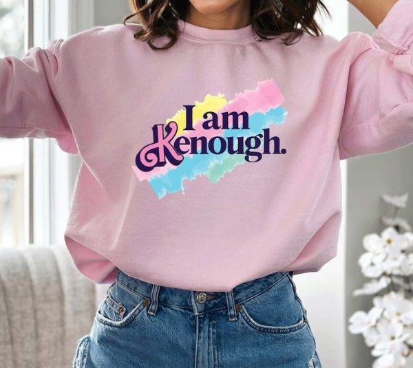 I am Kenough Sweatshirt | Kenough Sweatshirt | Barbi Ken Crewneck | Colorfull Ken Sweatshirt