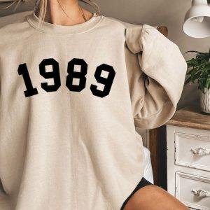 Birthday Sweatshirt | 1985 College Style Number Sweater, Birthday Gift for Women | 1985 Birth Year Number Sweatshirt | Customized Birth Year Number Sweatshirt