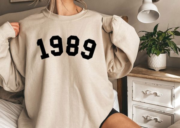 Birthday Sweatshirt | 1985 College Style Number Sweater, Birthday Gift for Women | 1985 Birth Year Number Sweatshirt | Customized Birth Year Number Sweatshirt