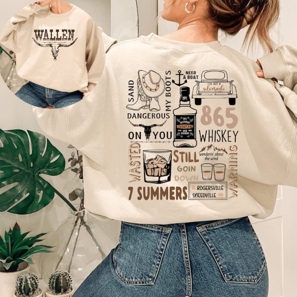 Wallen Western Sweatshirt | Retro Wallen Western Sweatshirt | Vintage Wallen Shirt | Cowboy Crewneck | Country Music Sweatshirt