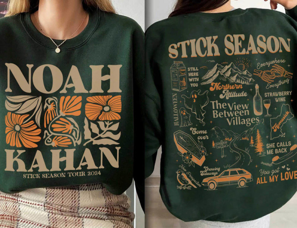 Vintage Noah Kahan Sweatshirt Stick Season 2024, Sweatshirt 2 SIDES Noah Kahan ShirtNoah Kahan Sweatshirt| Noah Kahan Folk Pop Country Music shirt| Vintage Noah Kahan Stick Season Shirt