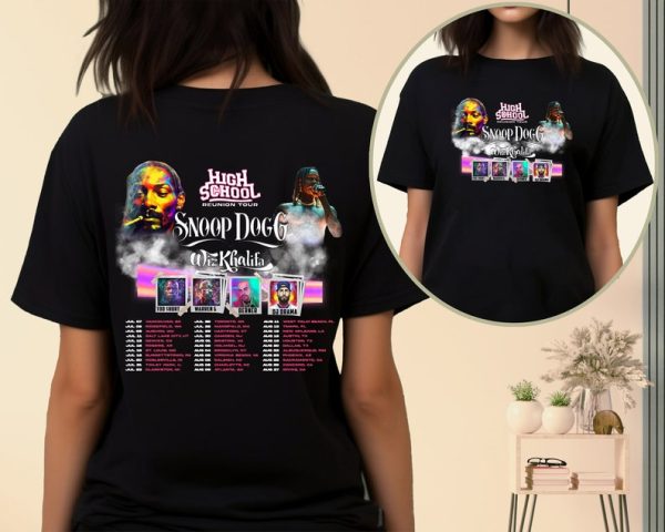 Snoop Dogg Wiz Khalifa Shirt, Two Sides High School Reunion Tour 2023 Shirt, Snoop Dogg Wiz Khalifa Fan, Midnights Concert Shirt, Rapper Tee