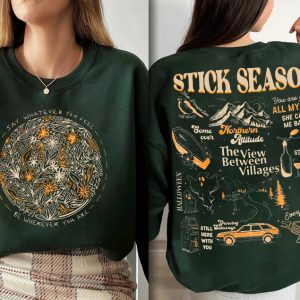 Vintage Stick Season 2023 Two-Sided Sweatshirt, Noah Kahan Shirt, Country Music Shirt, Noah Kahan Tour Concert Tee Gift For Her Gift For Fan