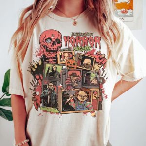 Retro Horror Night Shirt, Halloween Shirt, Vintage 90s Halloween Movies, Halloween Sweatshirt, Horror Movies Characters Shirt