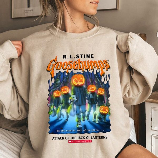 Vintage Goosebump Sweatshirt, Retro 90s Halloween Shirt, Halloween Shirt, Horror Movie, Goosebumps Horrorland Shirt, R.L.Stine Goosebumps