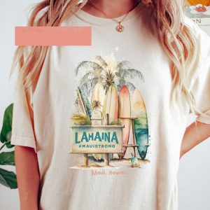 Maui Strong Lahaina Support Shirt, Lahaina Hawaii Wildfire Support Shirt for Coconut Girl, Beach Themed, Aloha Lahaina