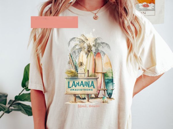 Maui Strong Lahaina Support Shirt, Lahaina Hawaii Wildfire Support Shirt for Coconut Girl, Beach Themed, Aloha Lahaina