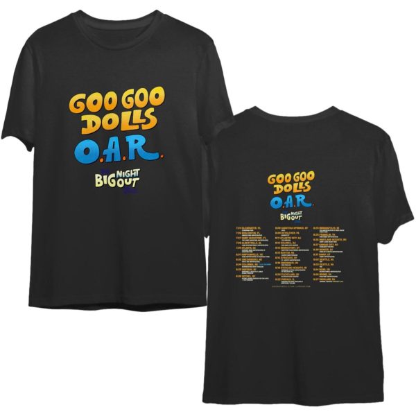 The GooGoo Dolls O.A.R Tour Dates 2023 Shirt, O.A.R Tour 2023 Tour Shirt, O.A.R Tour Unisex Premium T-Shirt, 2023 Rock Tour Tee Shirt