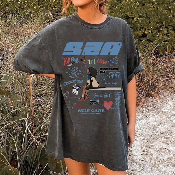 Sza SOS Shirt, Vintage Sza Shirt, Sza Good Days Shirt, SOS Tour 2023 Shirt, Sza Bootleg 90s T-Shirt, Kill Bill Tee,Sza Merch,Sza Graphic Tee