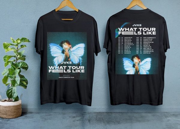 JVKE 2023 North American Tour Shirt, What Tour Feels Like 2023 Tour Shirt, JVKE Fan Gifts, Jvke Concert Shirt, Music Shirt Full Size