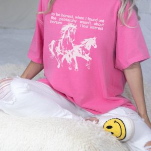 horses are not the patriarchy comfort colors tee