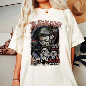 Vintage Saw Jigsaw Sweatshirt Vintage 90s Horror Movie Shirt Halloween Party Matching Halloween Horror Movie shirt Halloween Killers shirt