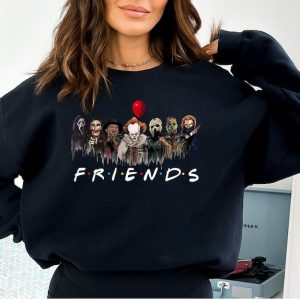 Horror Characters Friends Sweatshirt, Halloween Horror Characters Shirt, Friends Halloween Shirt, Horror Movie Characters Shirt, Halloween