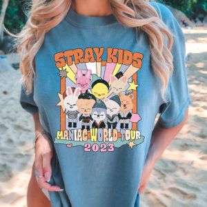 Stray Zoo Stray 2023 Maniac World Tour T-shirt, Stray Maniac Tour Trending Shirt, Kpop Concert Apparel, Maniac Tour Clothing