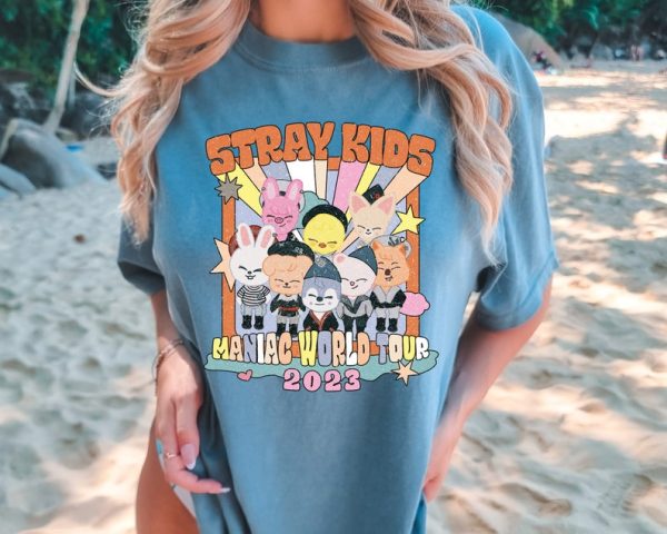 Stray Zoo Stray 2023 Maniac World Tour T-shirt, Stray Maniac Tour Trending Shirt, Kpop Concert Apparel, Maniac Tour Clothing