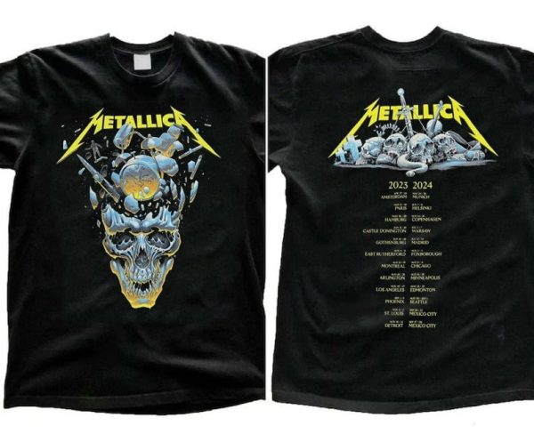 Metallica Band Thrash Metal Tour 2023 2024 Shirt, Metallica Band Shirt, Vintage Metallica Band Shirt, Metallica Band Unisex, Metallica Band