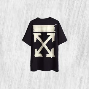 OFF WHITE T-Shirt fashion casual stitching printing loose round neck short-sleeved T-shirt unisex