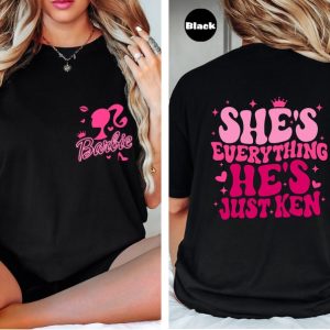 She’s Everything He’s Just Ken Shirt, I Am A Barbi Doll Pocket Tshirt, Doll Movie 2023 Sweatshirt, Pink Doll Hoodie, Pink Girl Barbie Outfit