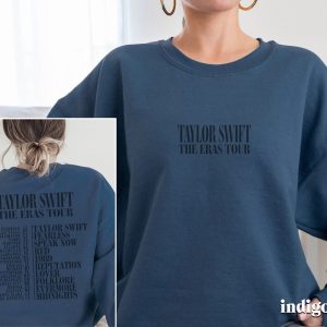 Gildan Indigo Blue Eras Tour Crewneck Sweatshirt, Taylor Swiftie Merch Sweatshirt, TaylorSwift Shirt, Eras Tour Outfit, Swiftie Merch