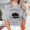 Maui Strong Shirt, Lahaina Strong Banyan Tree Golden Shirt, Maui Support Fire Relief Hawaii Shoreline Shirt, Fire Victim Fundraiser Gold Tee