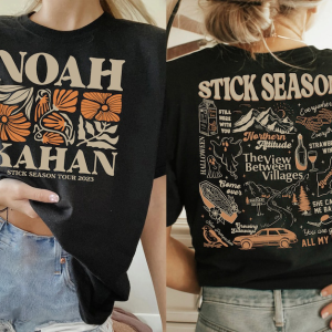 Noah Kahan Shirt, Noah Kahan Stick Season Tour 2023 Shirt, Stick Season Album Shirt, Folk Pop Music, Album Tracklist