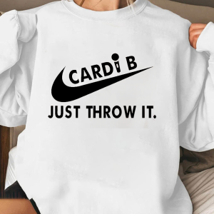 Cardi B Throw Microphone Nike T-Shirt, Jealousy Cardi B Mic Throwing At Fan Tee, Cardi B Just Throw Mic Shirt