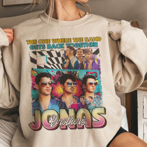 Jonas Brother Vintage Shirt, Trendy Music Band Long Sleeve Unisex T-shirt