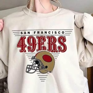 San Francisco Football Crewneck Sweatshirt, San Francisco Football Sweatshirt, San Francisco Gift, Niners Sweatshirt, Football Fan Gifts