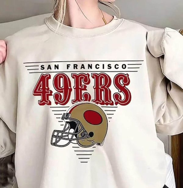 San Francisco Football Crewneck Sweatshirt, San Francisco Football Sweatshirt, San Francisco Gift, Niners Sweatshirt, Football Fan Gifts