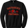 Vintage San Francisco Football Crewneck Sweatshirt, San Francisco Football Sweatshirt, San Francisco Football Gift, Niners Sweatshirt, Football Fan Gifts