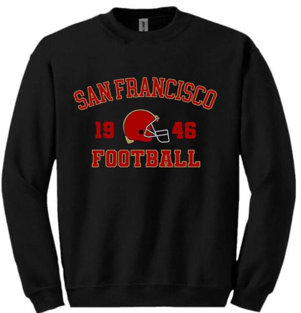 San Francisco Football Crewneck Sweatshirt, San Francisco Football Sweatshirt, San Francisco Gift, Niners Sweatshirt, Football Fan Gifts