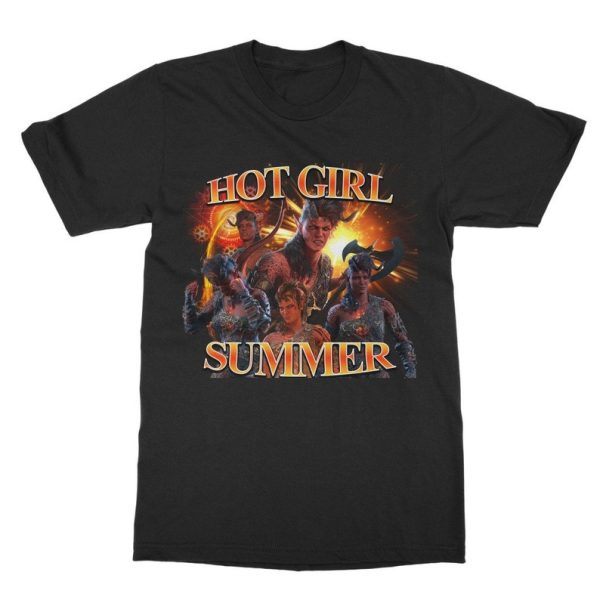 Hot Girl Summer Karlach Baldur’s Gate Classic Heavy Cotton Adult T-Shirt Baulders Baldur Baldurs Gate Bulders Karlach Merc