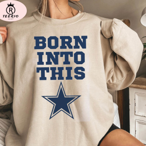 Born Into Dallas Cowboys Shirt For Him, Dallas Cowboys Tee Tops Long Sleeve, Mens Womens Game Day Tailgaiting Tee